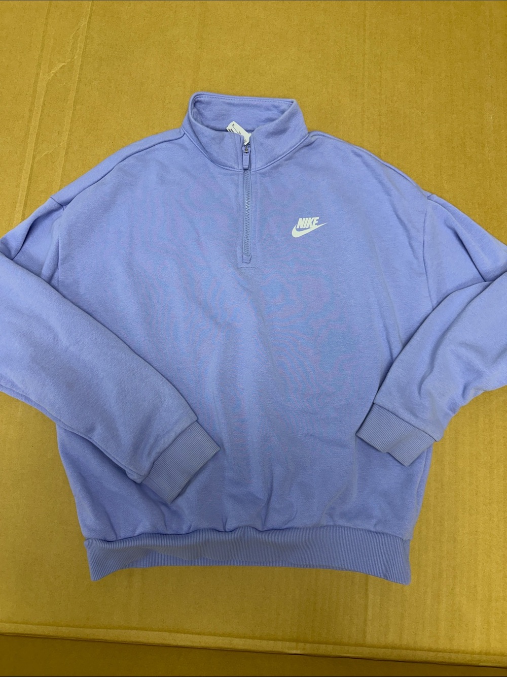 Nike Lavender Half-Zip Sweatshirt for Kids